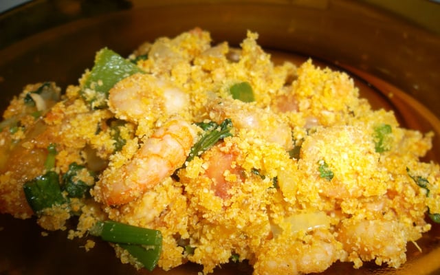 Farofa de camarão
