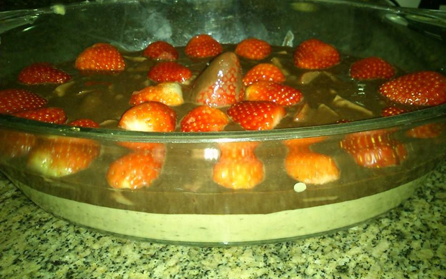 Delicia gelada de morango