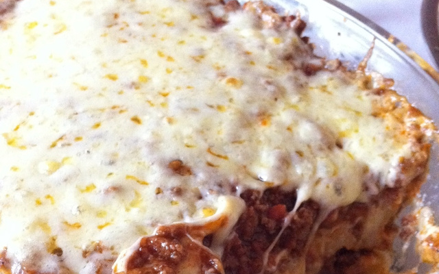 Purê de batata com carne moída cremoso