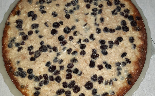 Pudim de pão com ricota