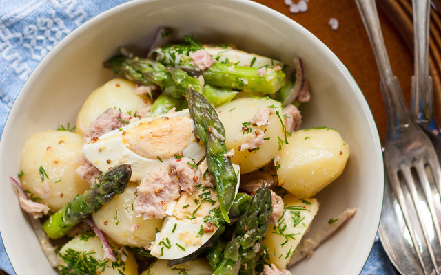 Salada de Batatas e Aspargos