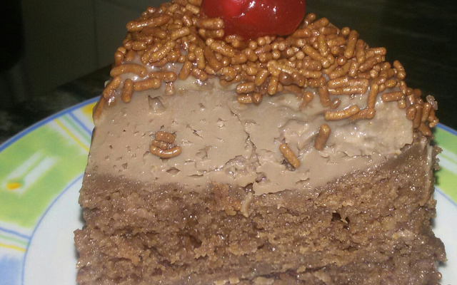 Bolo pudim de chocolate
