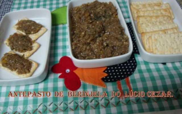 Antepasto de berinjela do Lúcio Cezar