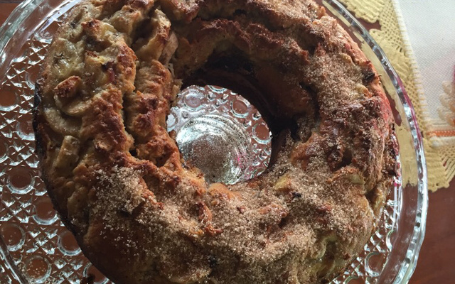 Bolo de banana com aveia