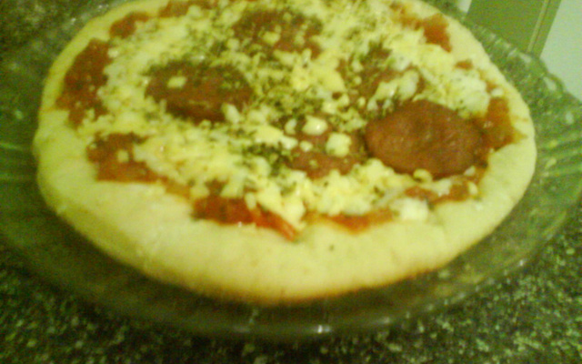 Massa de pizza fofinha