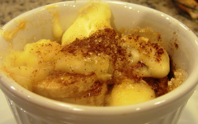 Flan de banana