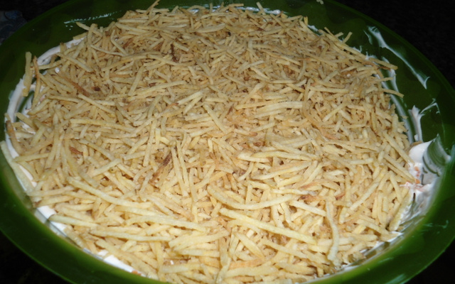 Salada com maionese e creme de leite