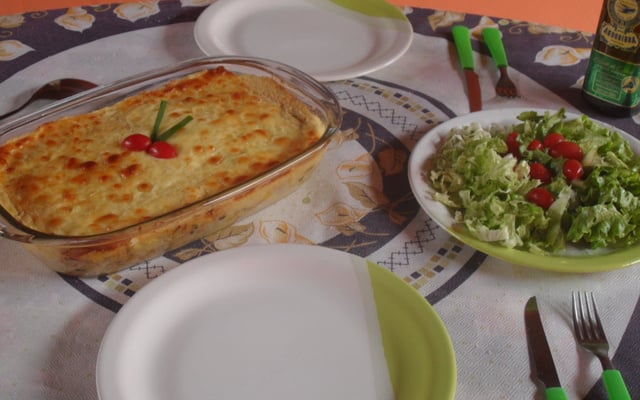 Escondidinho de bacalhau