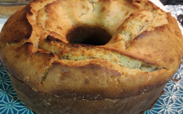 Bolo de banana de liquidificador