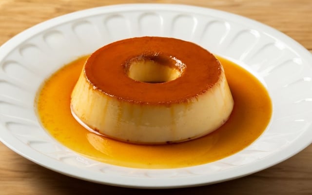 Pudim na airfryer que assa por igual com calda de caramelo