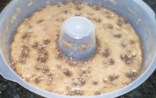 Pudim de chocolate no microondas