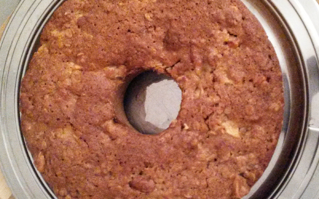 Bolo Integral de Maçã e Banana Sem Lactose