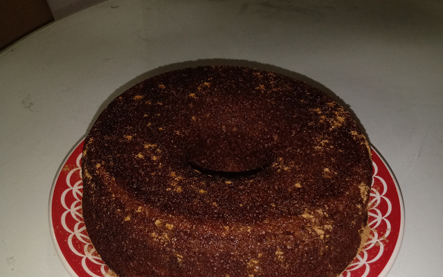 Bolo de banana e aveia (bolo rico em fibras)