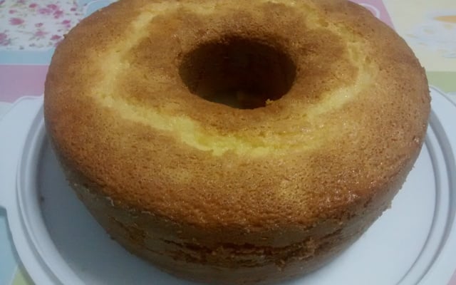 Bolo de fubá com iogurte