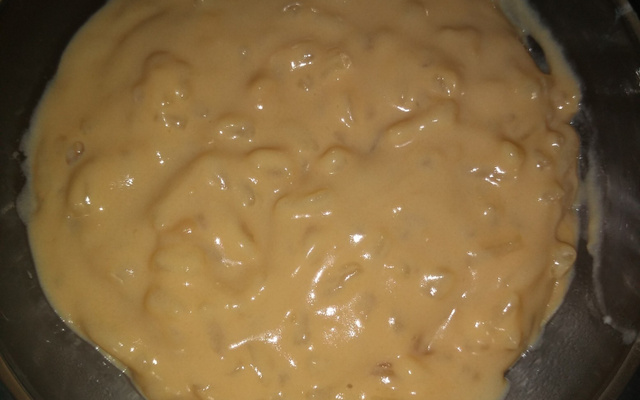 Arroz doce com açúcar queimado