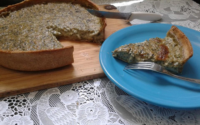 Quiche light de espinafre