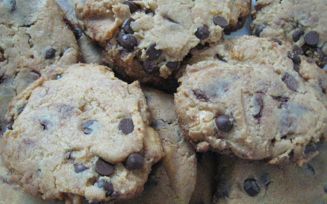 Cookies com pedaços de chocolate