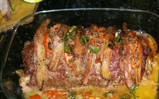 Rocambole de carne moída