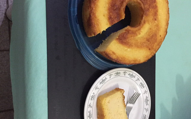 Pudim de fubá cremoso