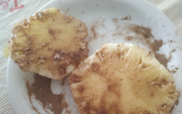 Abacaxi com canela prático