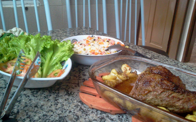 Picanha no alho e sal grosso