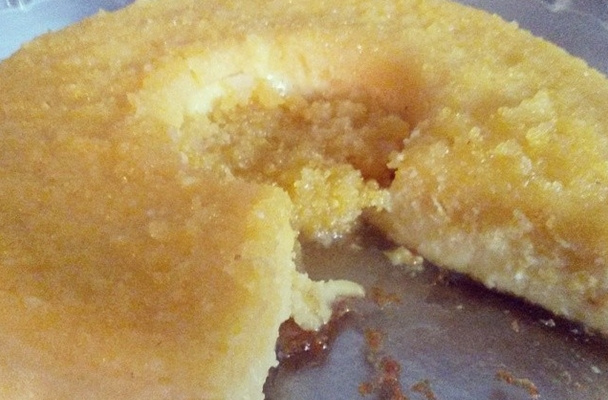 Pudim de leite condensado e fubá