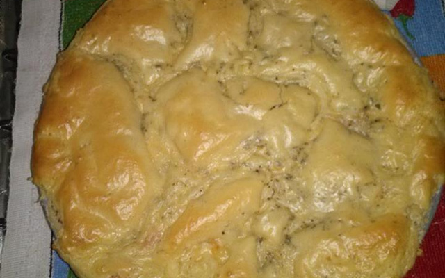 Pão sabor pizza de liquidificador