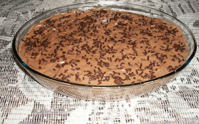 Pavê de biscoito e Nescau