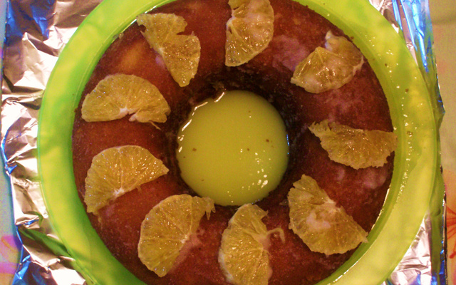 Bolo de fubá com laranja