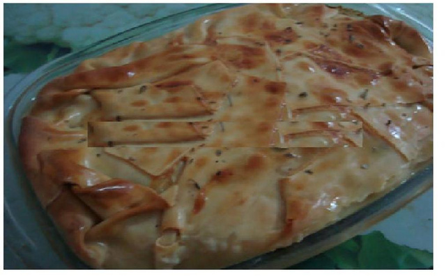 Torta de frango com massa de pastel