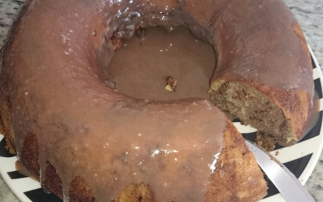 Bolo mesclado de liquidificador