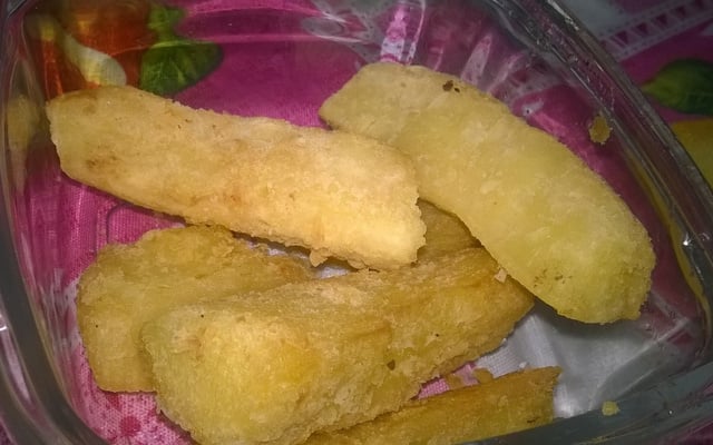 Mandioca frita e sequinha