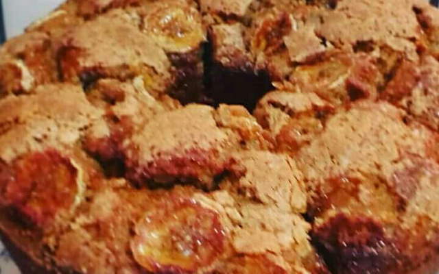 Bolo integral de banana