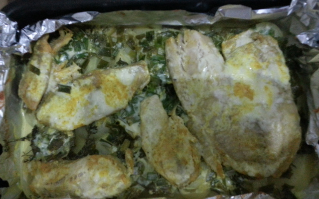 Tilápia com batatas ao forno