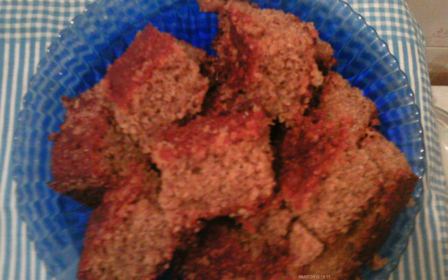 Bolo de banana com trigo para quibe