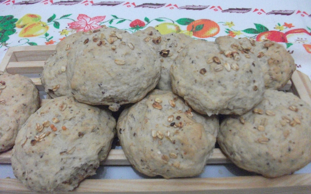 Pão integral de aveia