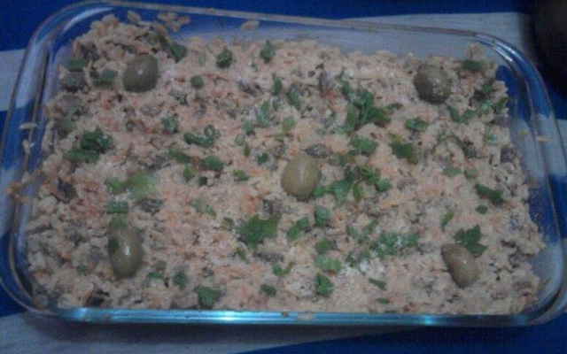 Arroz com carne de sol cremoso