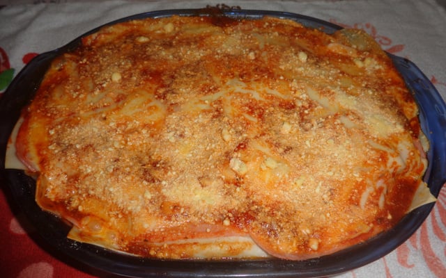 Lasanha de carne moída