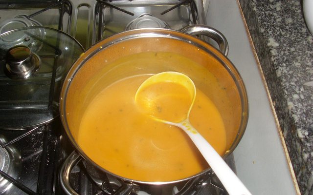 Sopa creme de abóbora