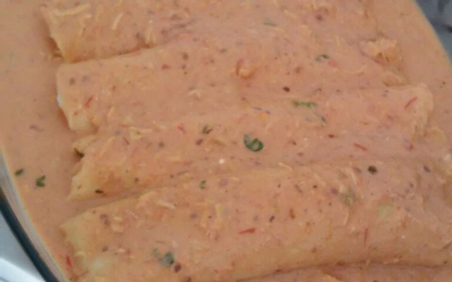 Panquecas de frango deliciosas