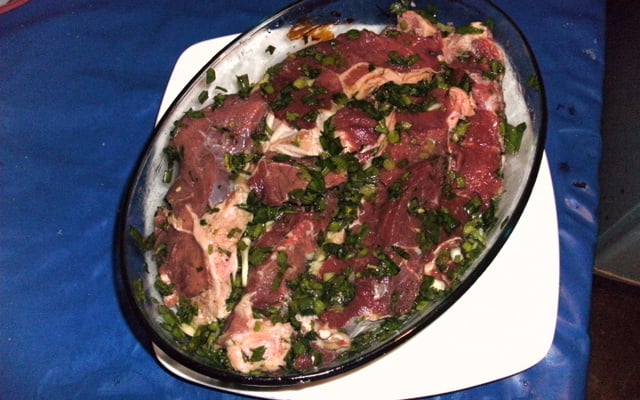 Contra filé na panela de pressão