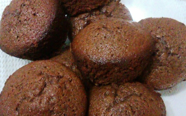 Muffin de chocolate com leite condensado