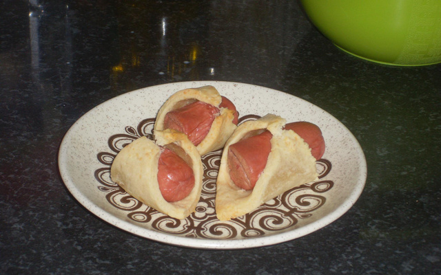 Salgadinho de salsicha