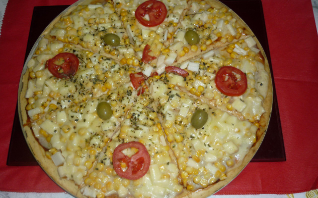 Deliciosa pizza de liquidificador