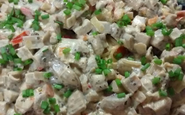 Macarrão com molho de berinjela