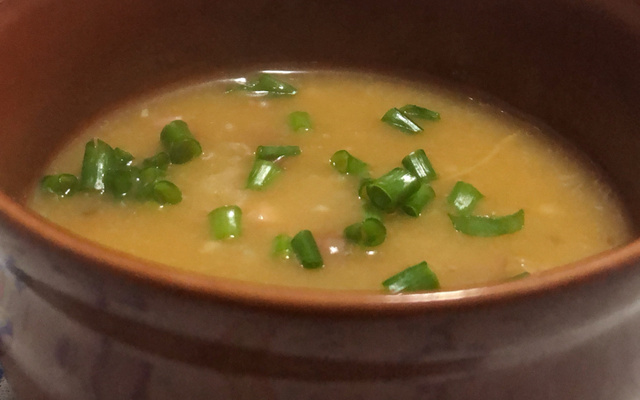 Caldo de mandioquinha