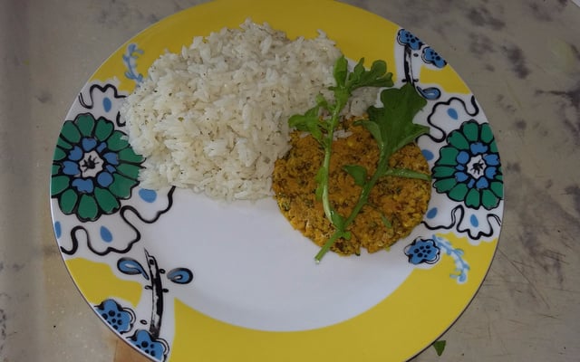 Hambúrguer de grão-de-bico