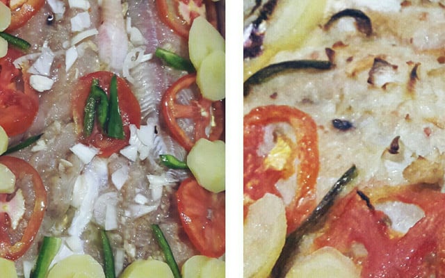 Filé de merluza no forno