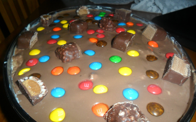 Pavê de abacaxi e chocolate