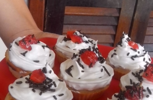 Cupcake de Morango